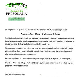 Arboreto alpino Gleno